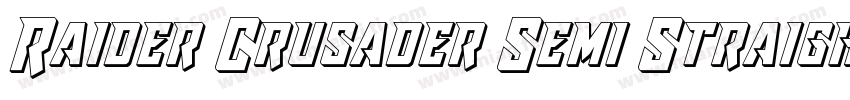 Raider Crusader Semi Straigh字体转换